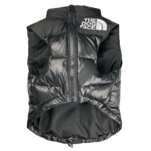 Black Puffy Dog Vest