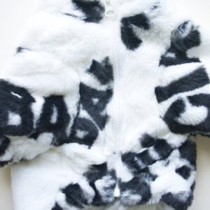 White Faux Fur Dog Coat