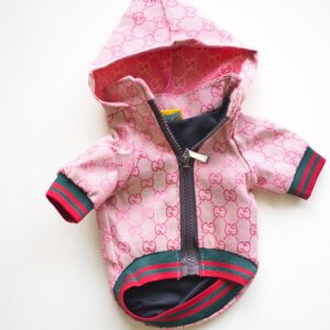 Pink Hooded Dog Jacket