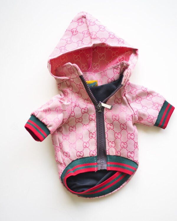 Pink Hooded Dog Jacket