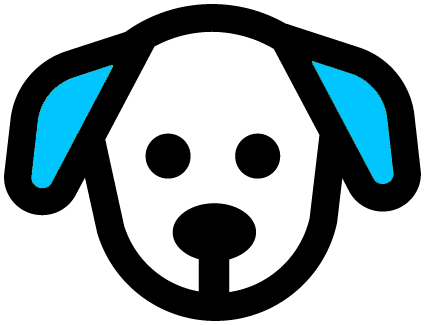 dog-face-icon-blue