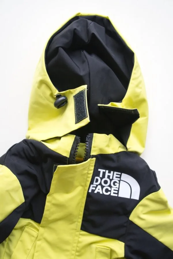The Dog Face Waterproof Jacket (Neon Yellow) - Image 3