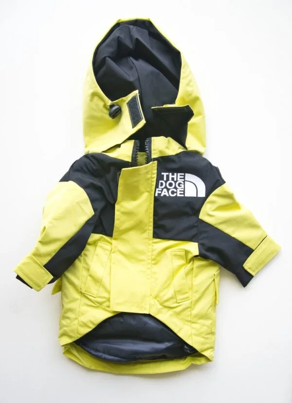 The Dog Face Waterproof Jacket (Neon Yellow) - Image 2