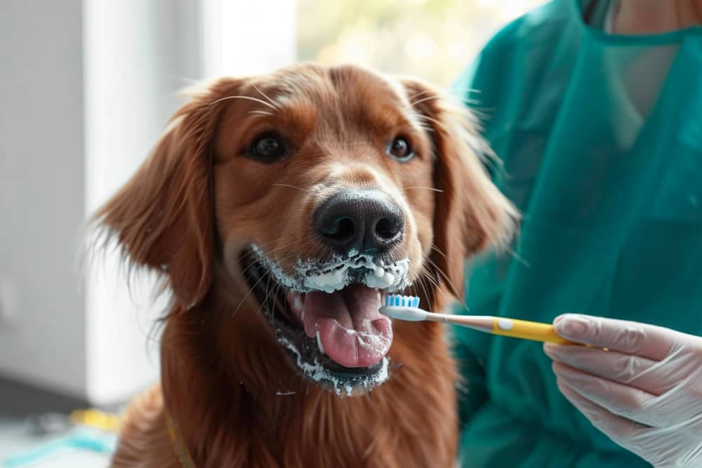 Dog Teeth Brushing
